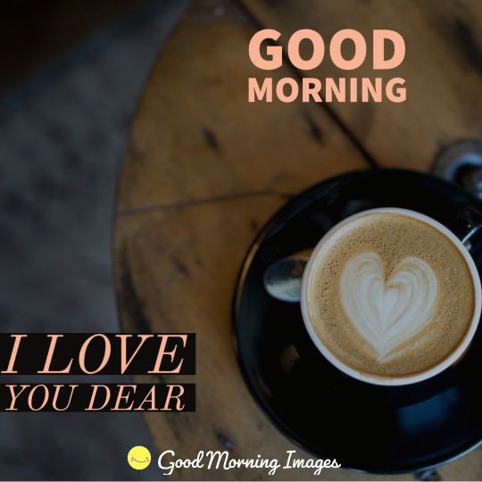 good morning coffee heart