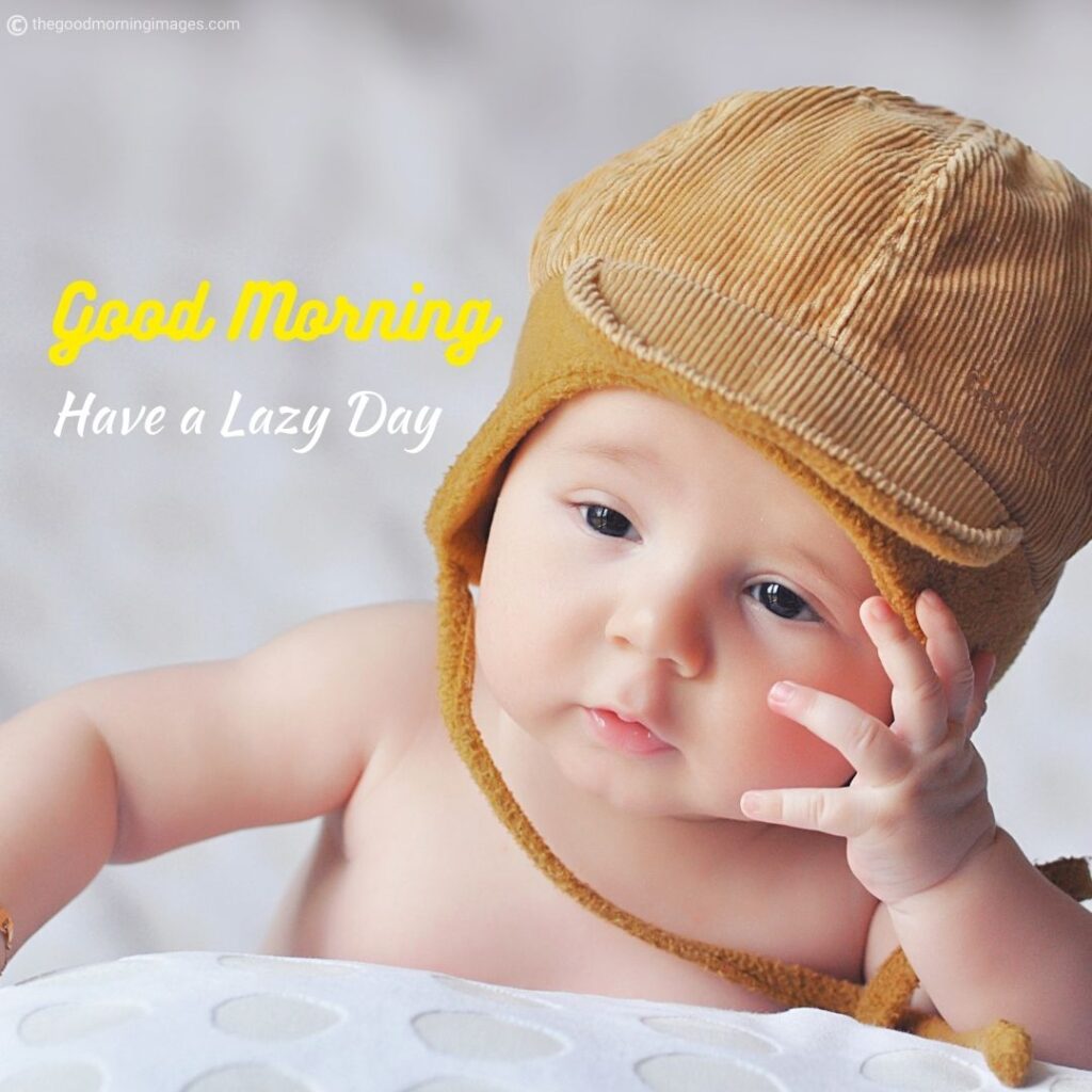 Good morning images of baby funny