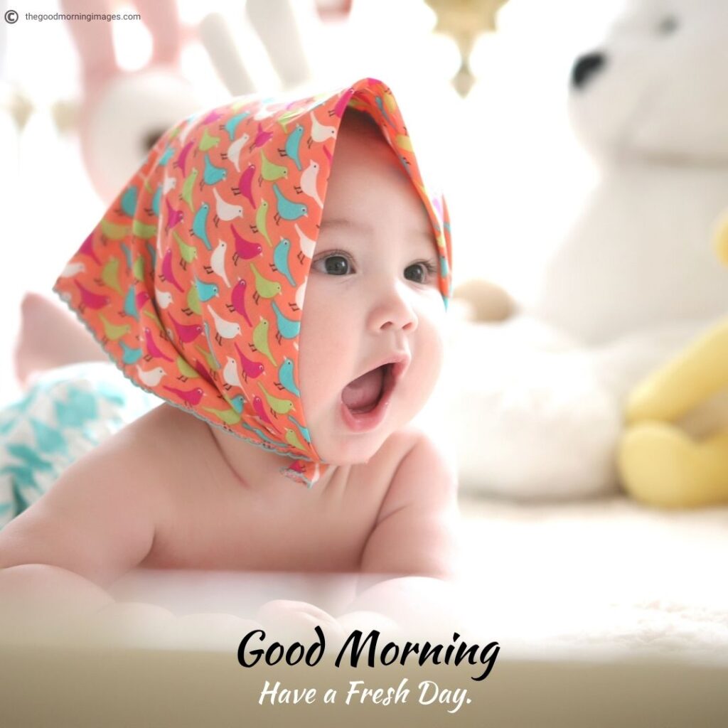 Good Morning baby girl Images