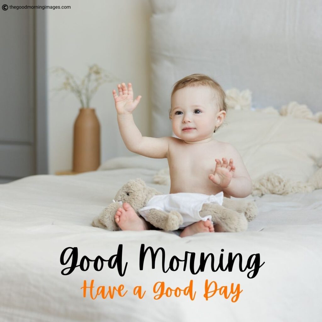 70+ (CUTE) Good Morning Baby Images [Boys & Girls 2023]