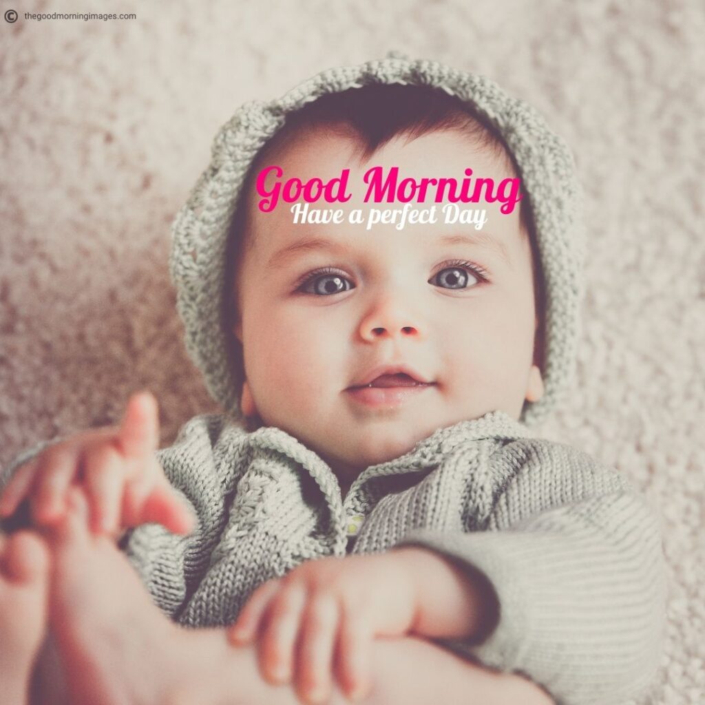 70+ (CUTE) Good Morning Baby Images [Boys & Girls 2023]