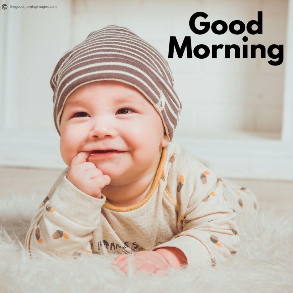 70+ (CUTE) Good Morning Baby Images [Boys & Girls 2023]