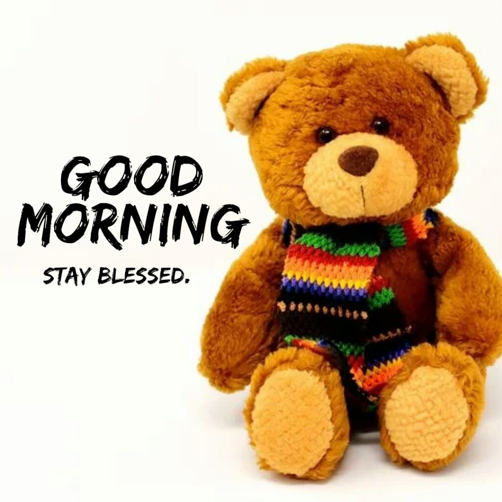 cute good morning teddy bear images