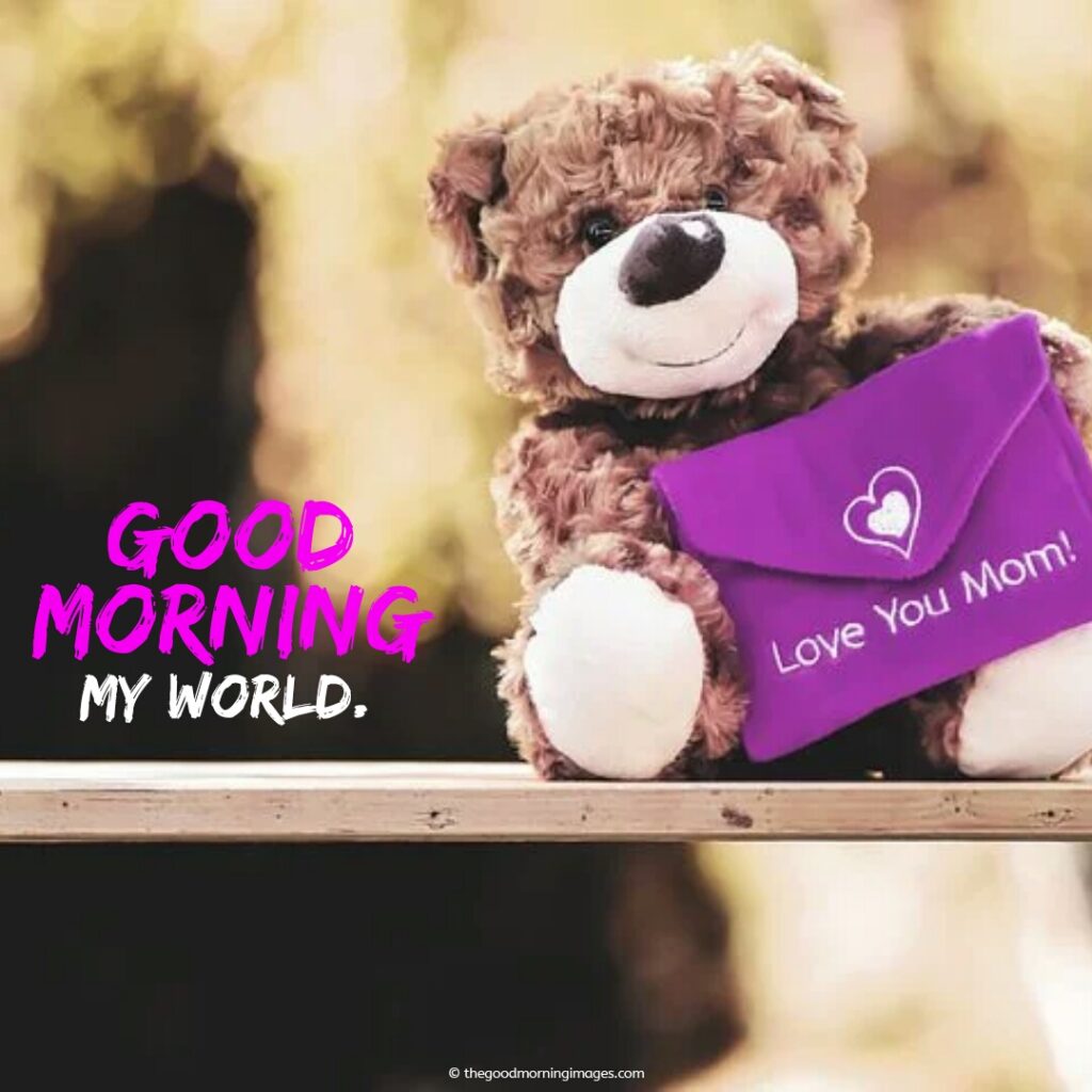 good morning teddy images mother