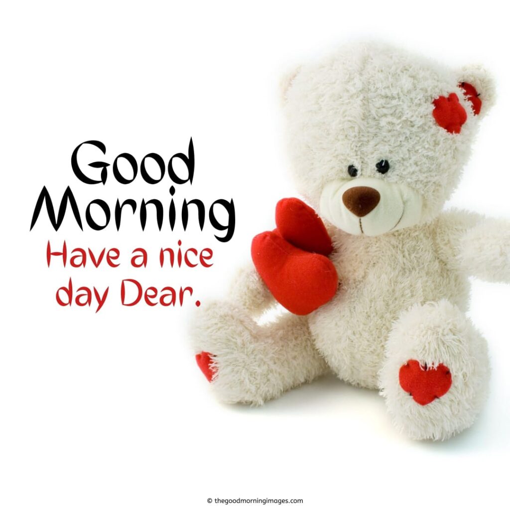 good morning teddy bear love images