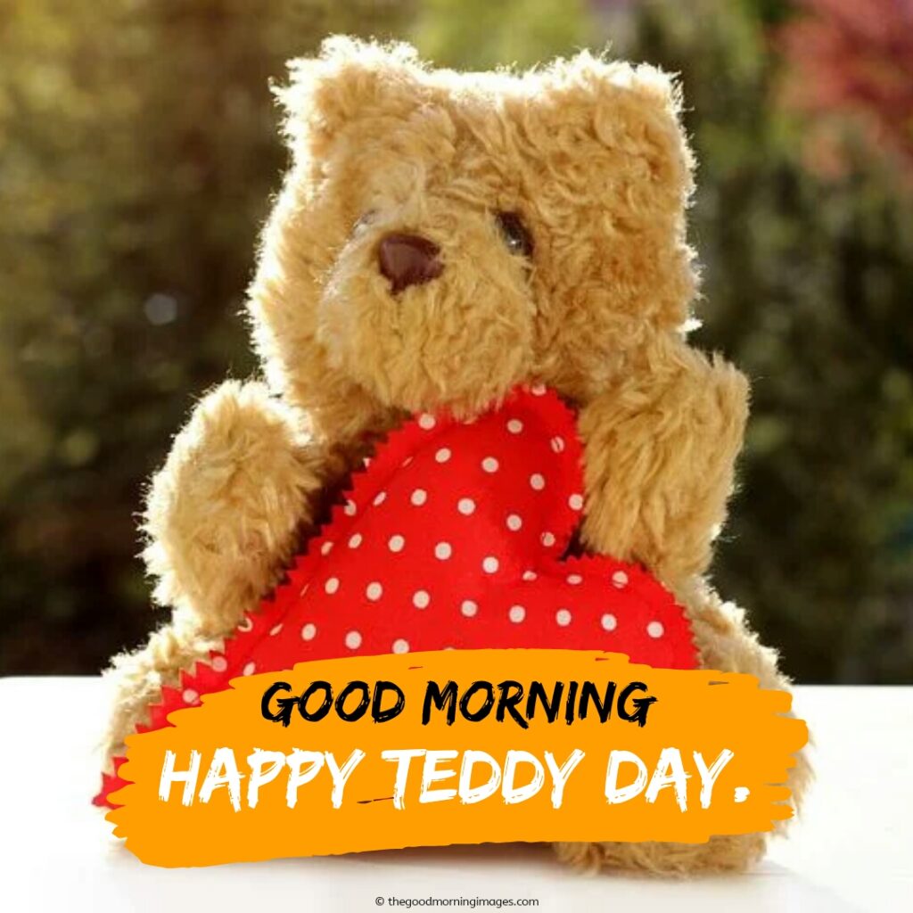 good mrng teddy bear day images