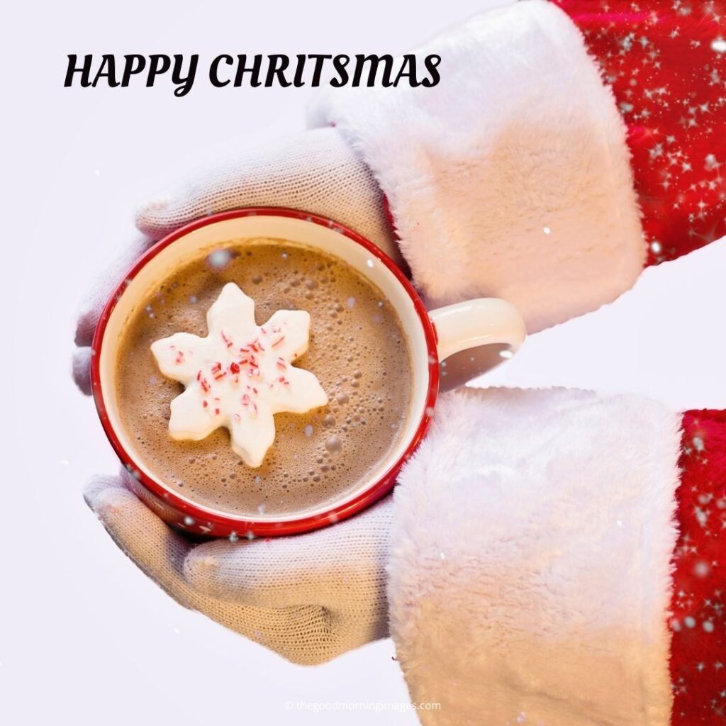 happy Christmas coffee images