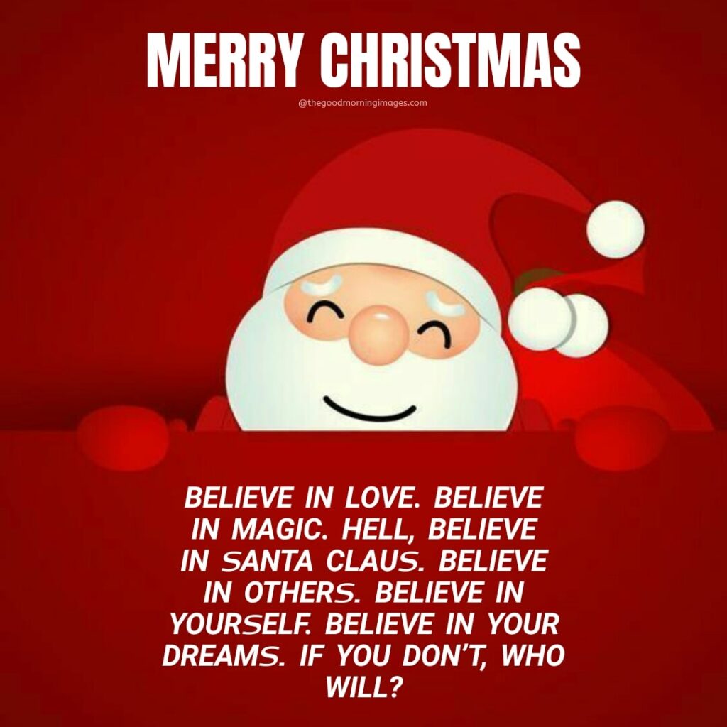 Christmas Santa Claus quotes images
