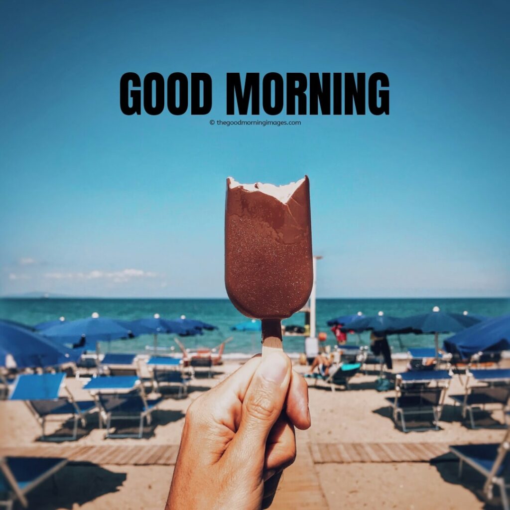 good morning with ice cream