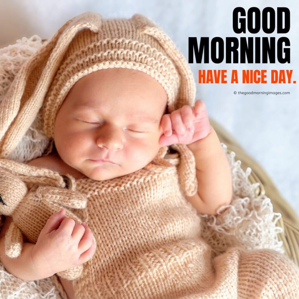 70+ (CUTE) Good Morning Baby Images [Boys & Girls 2023]