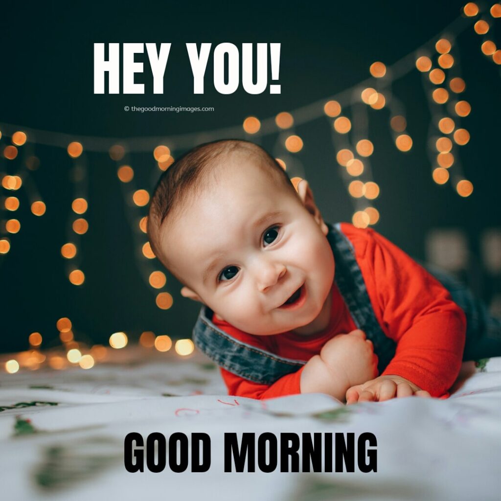 70+ (CUTE) Good Morning Baby Images [Boys & Girls 2023]