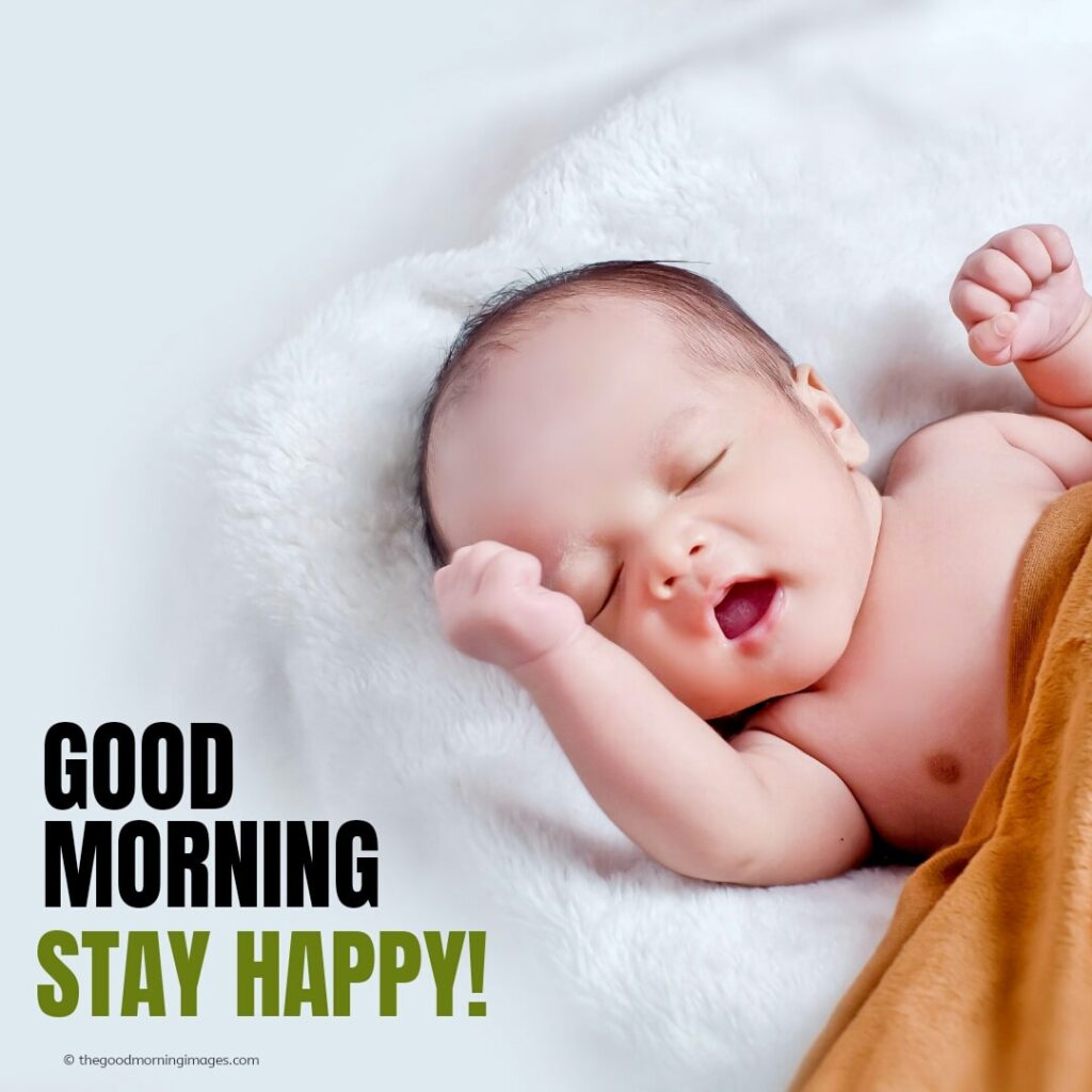 70+ (CUTE) Good Morning Baby Images [Boys & Girls 2023]