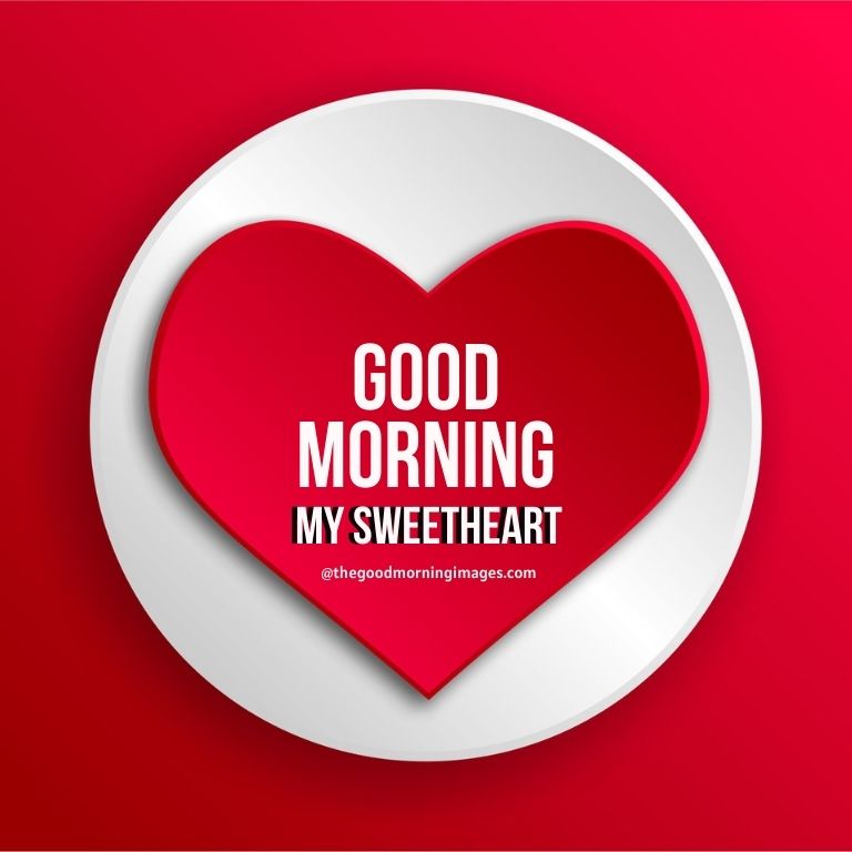 Good Morning red Sweetheart Images