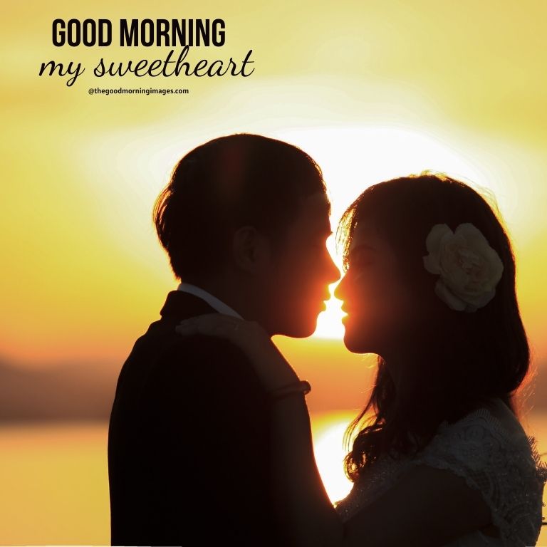 good morning sweetheart couple romantic images