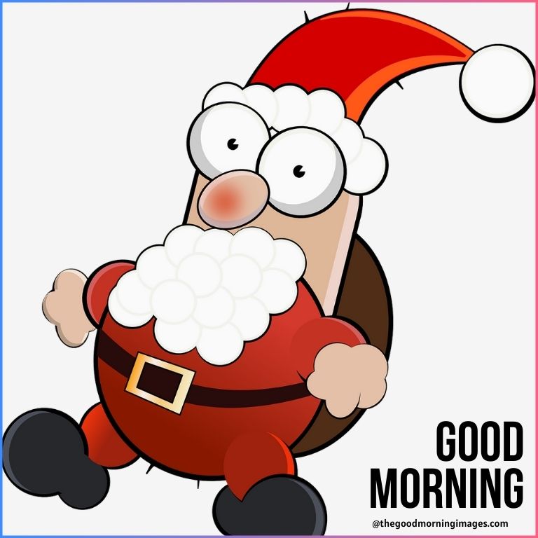 good morning cartoon Santa clause