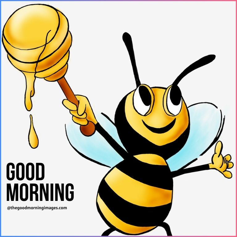 good morning honey bee images
