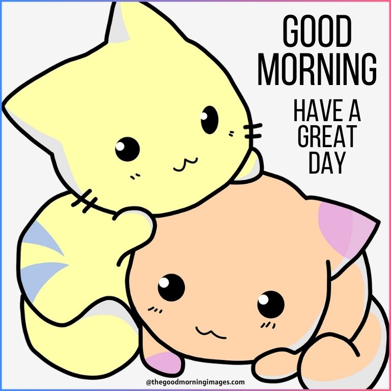 Good Morning Cat Clip Art