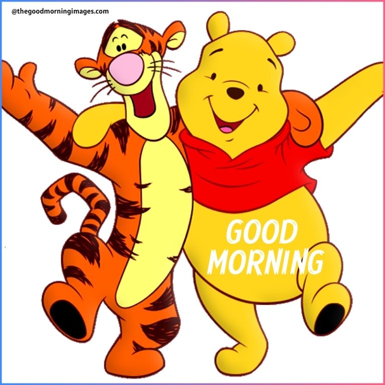 good morning tiger and bear cartoon images