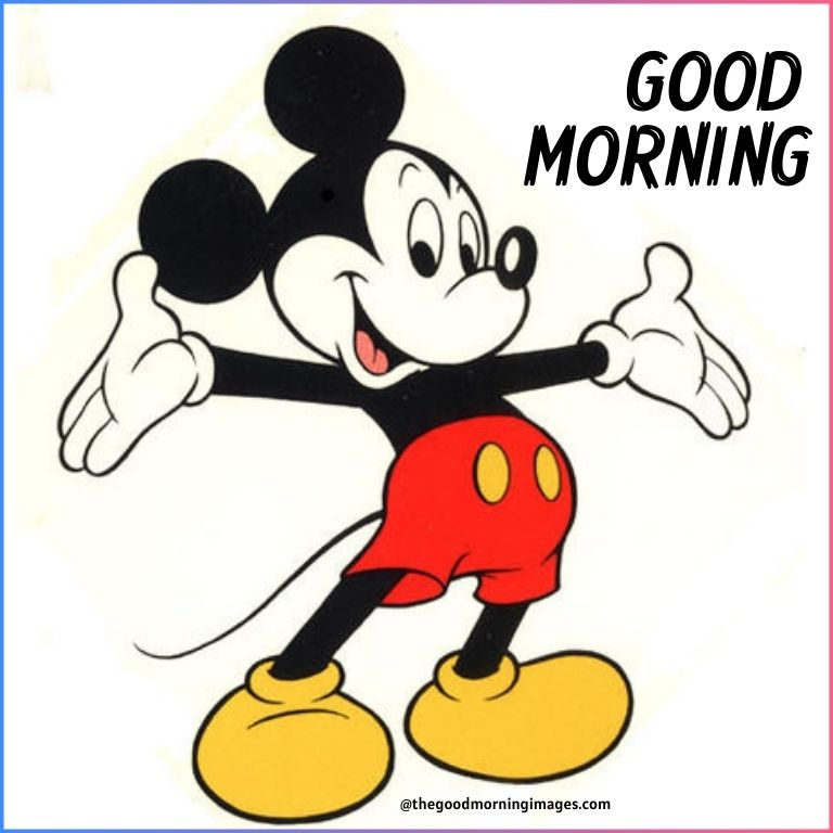 mickey mouse saying good morning pics