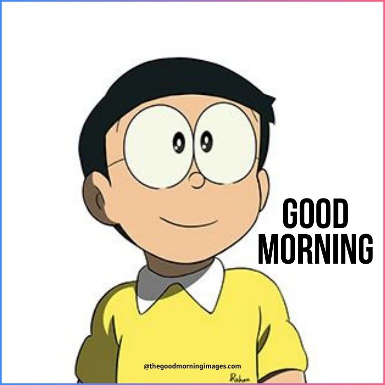 Good morning cartoon nobita images