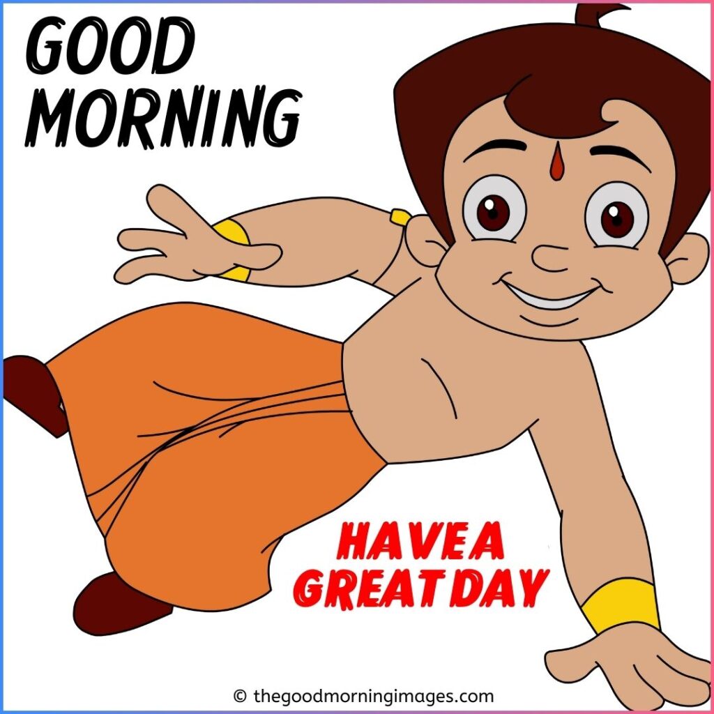 Good morning cartoon chota bheem images