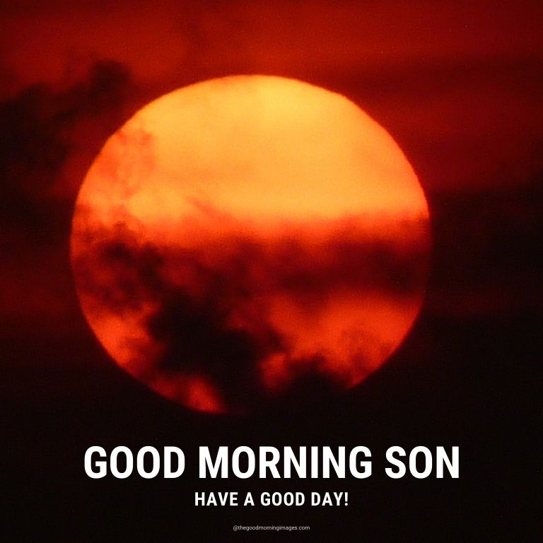 Good Morning photos for Son