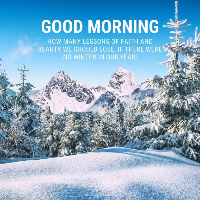 Good Morning Winter Images with messages