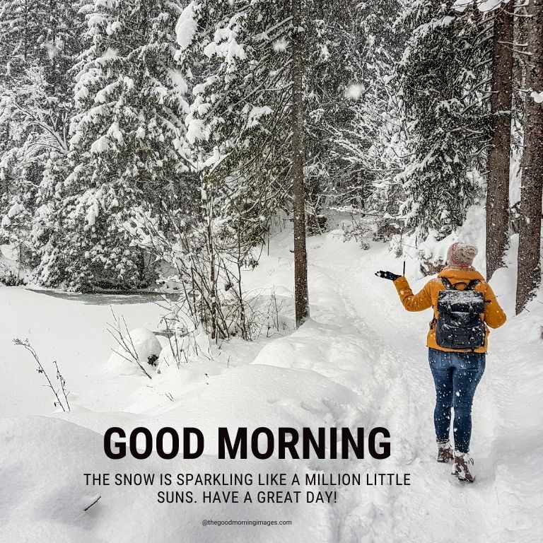 winter good morning photos