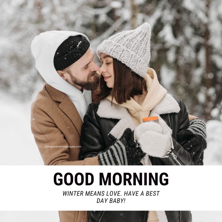 romantic winter good morning images