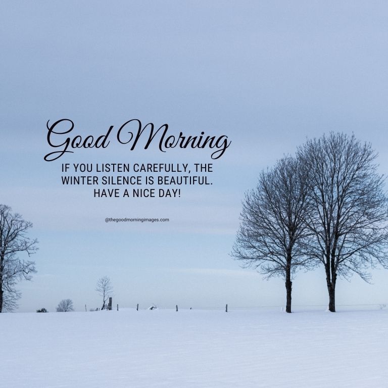 winter good morning images