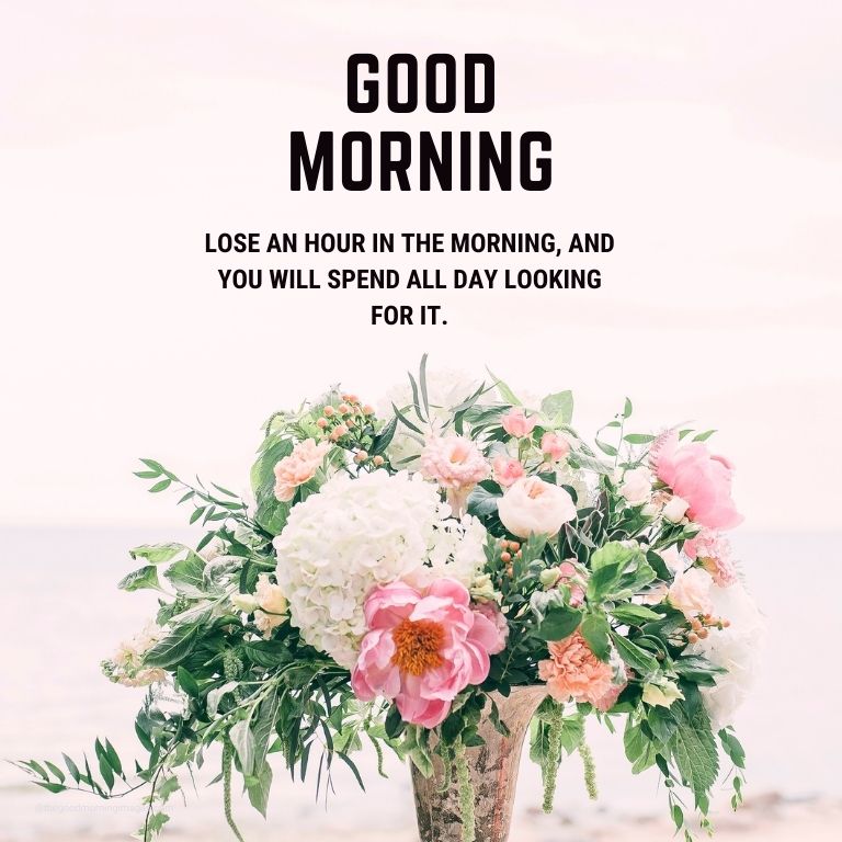 good morning flower images with quotes