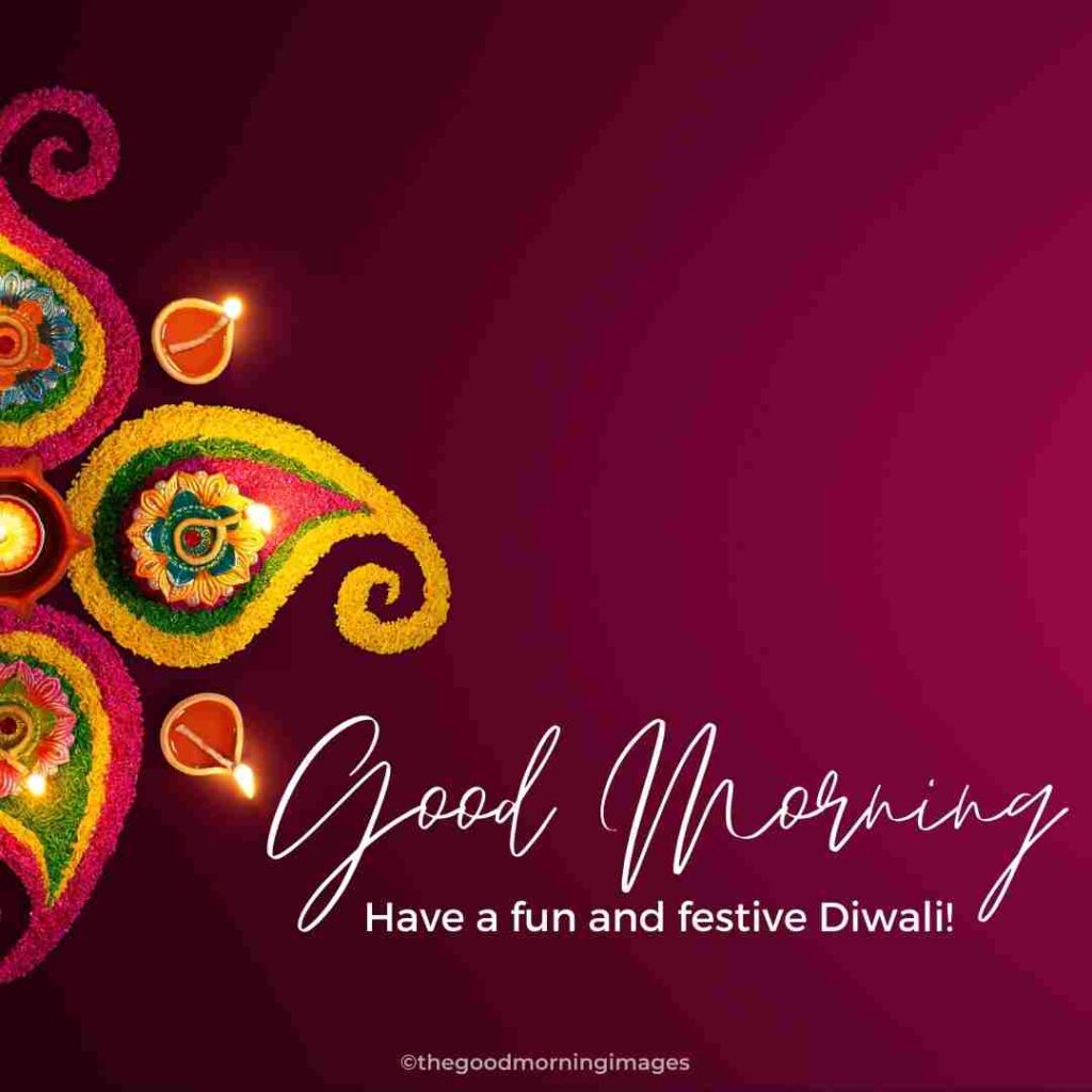 good morning diwali images