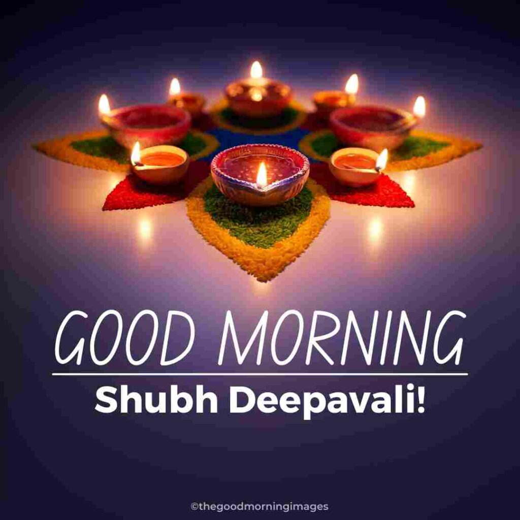 good morning diwali images