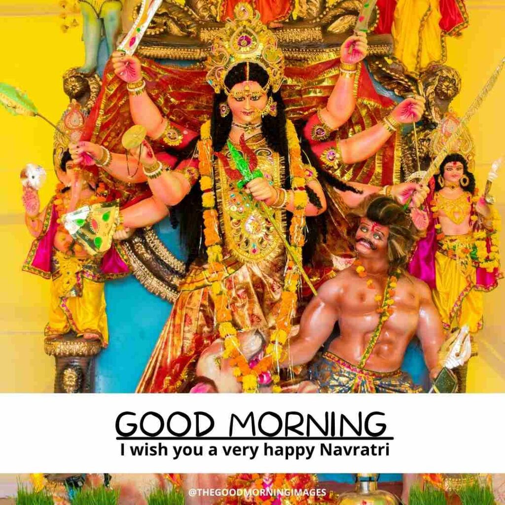 good morning happy navratri images