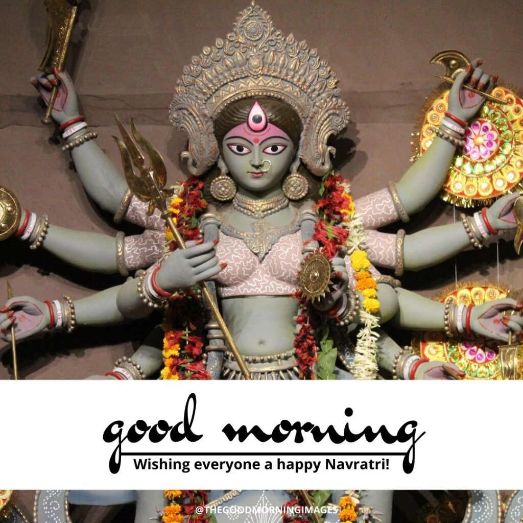 good morning happy navratri images