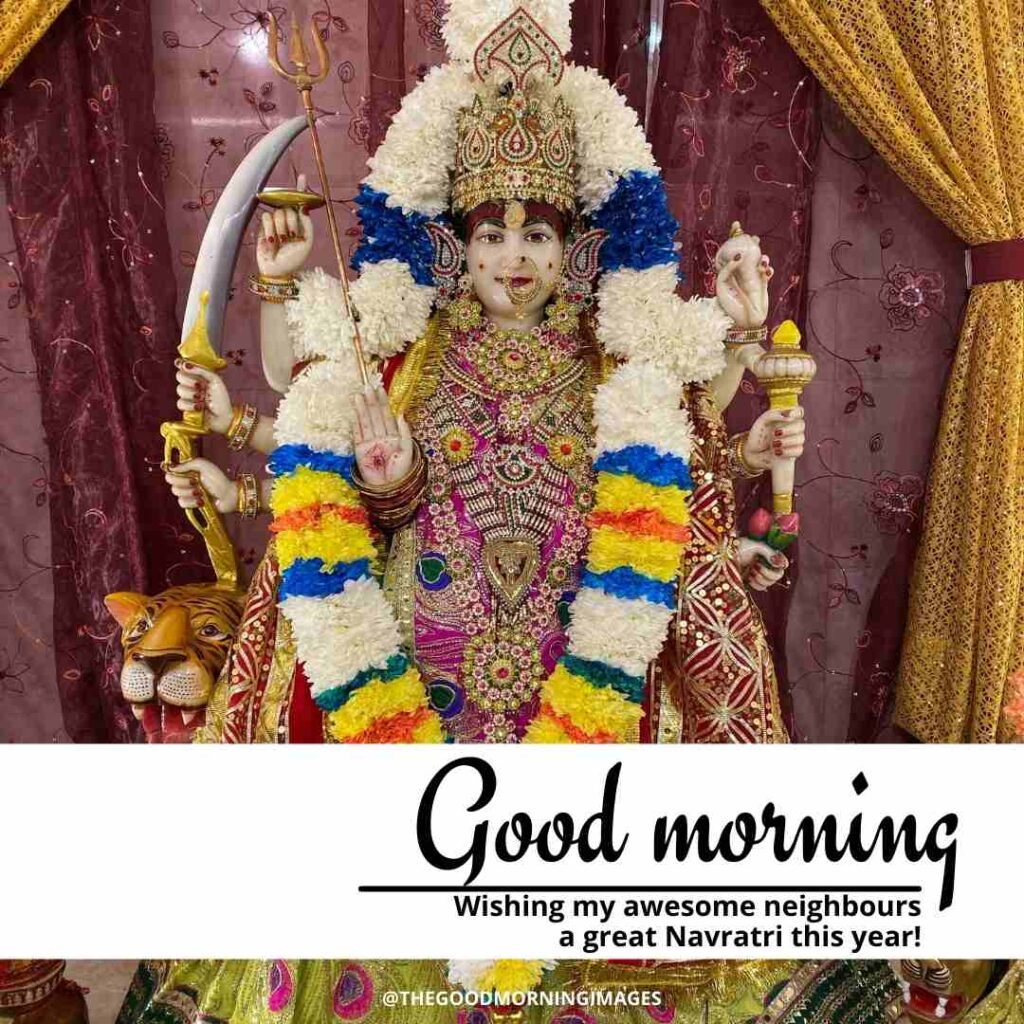 good morning happy navratri images