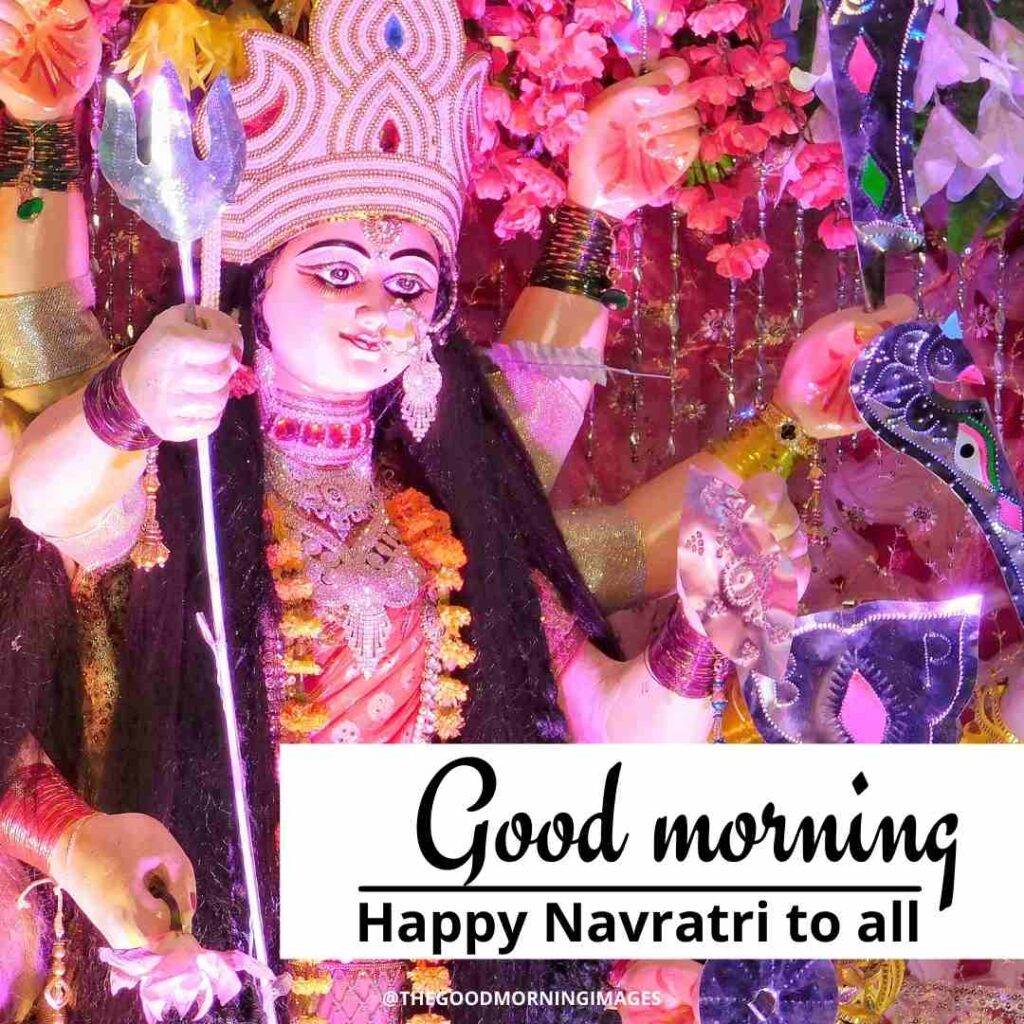 good morning happy navratri images