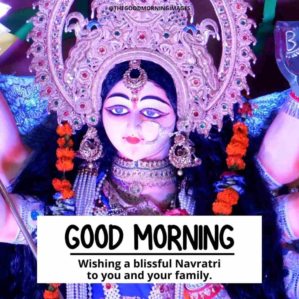 good morning happy navratri images