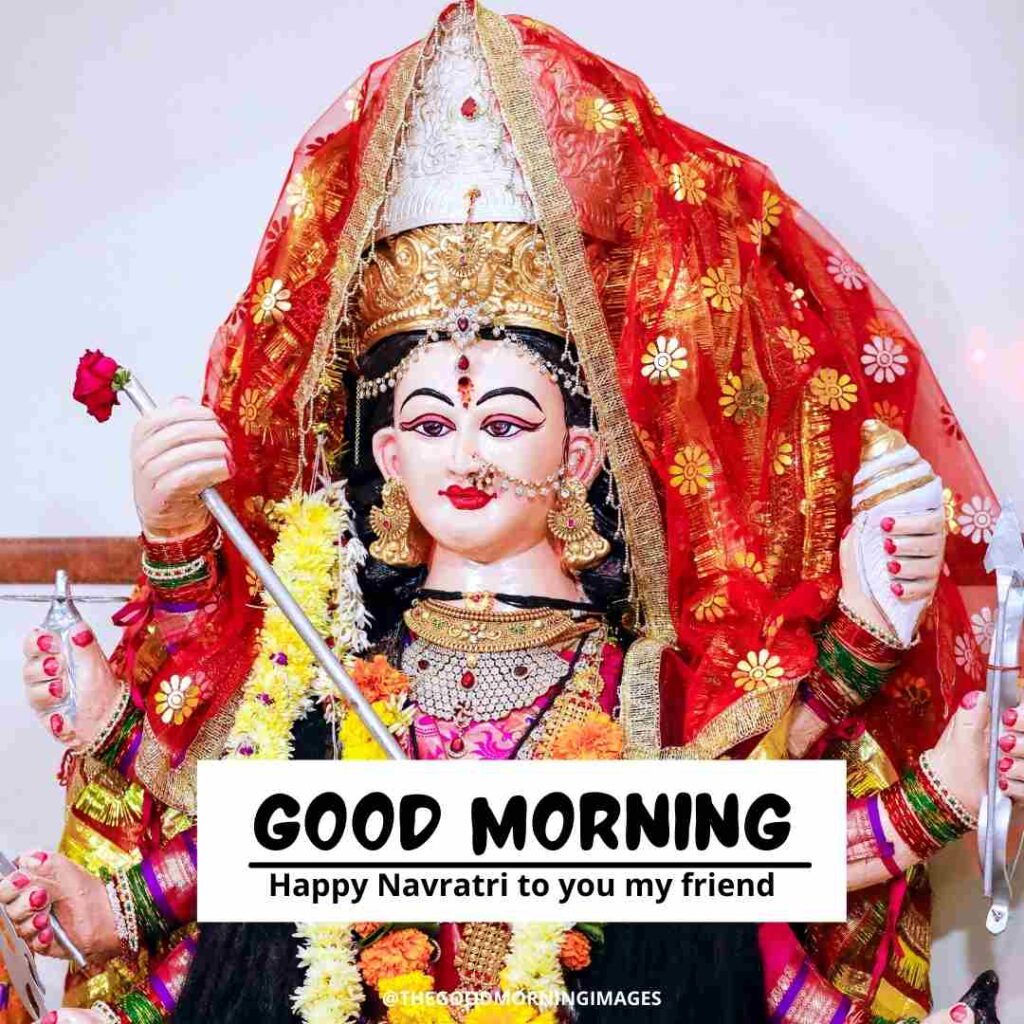 good morning happy navratri images