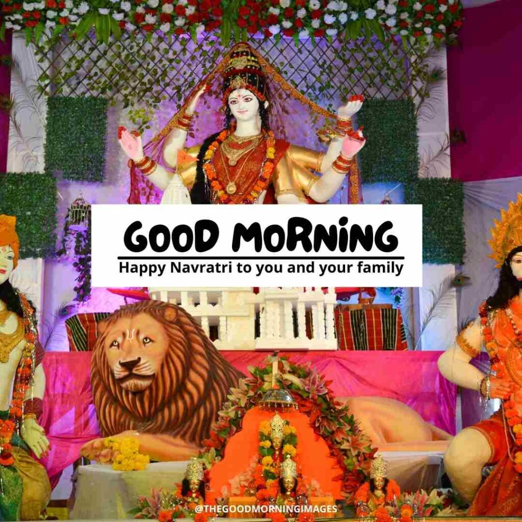 good morning happy navratri images