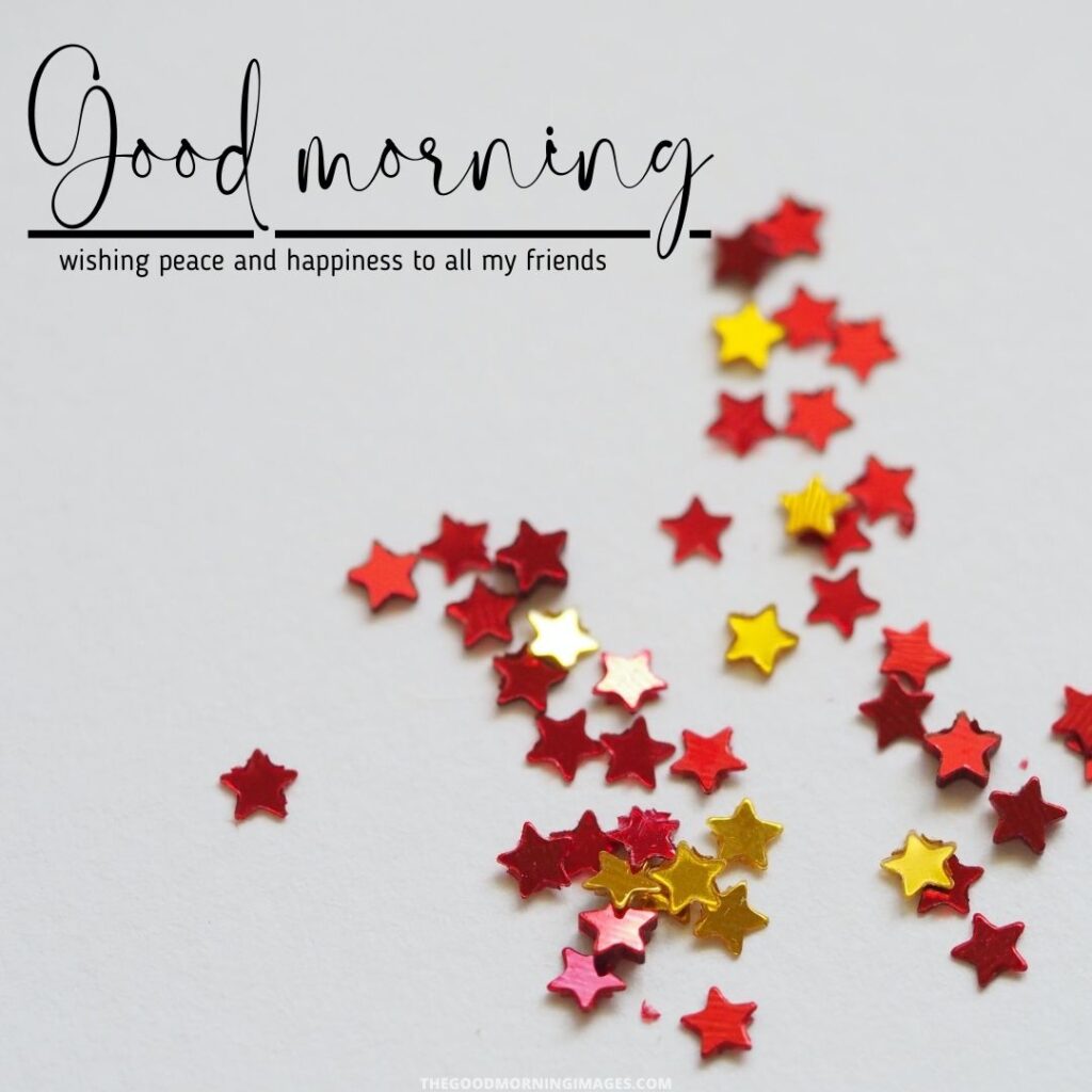 Good Morning Images with stars glitter