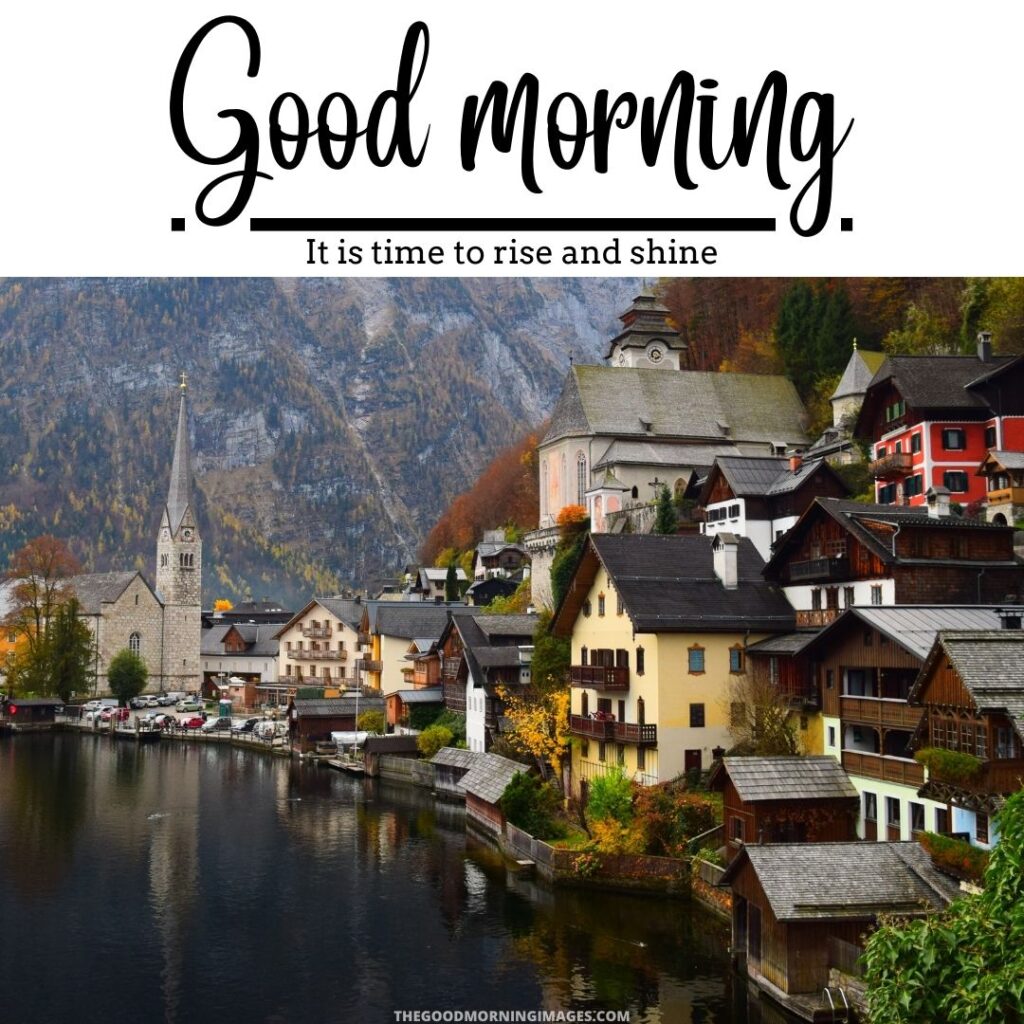 good morning village images