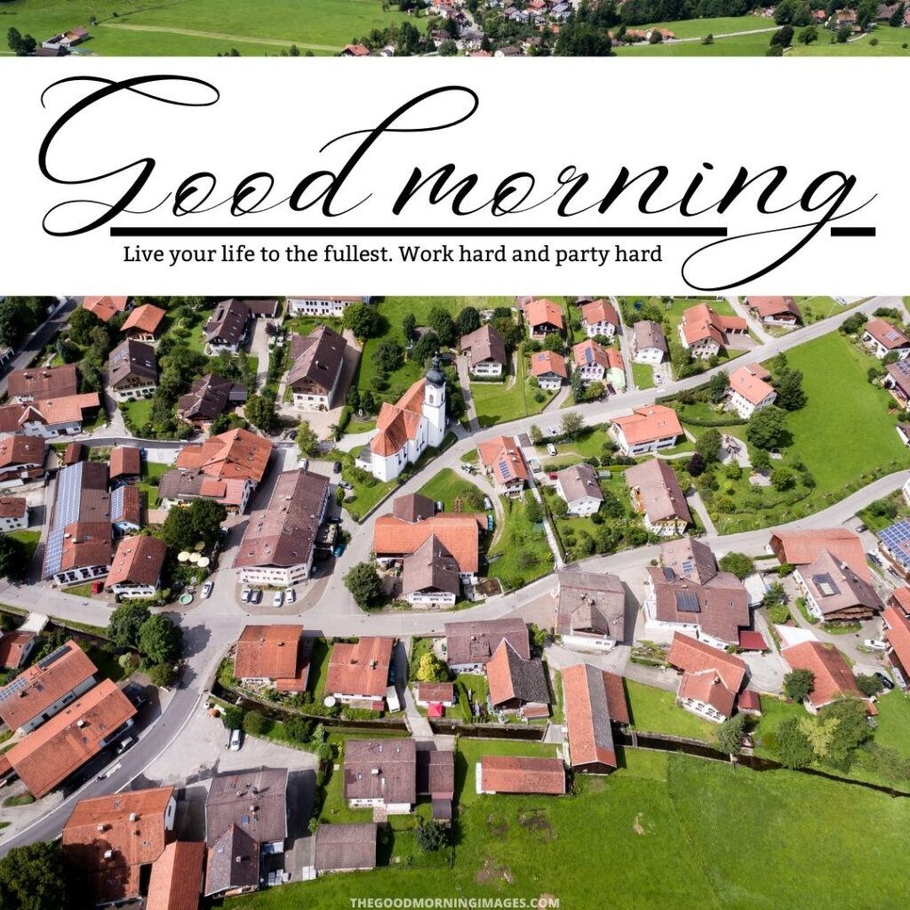 good morning village images