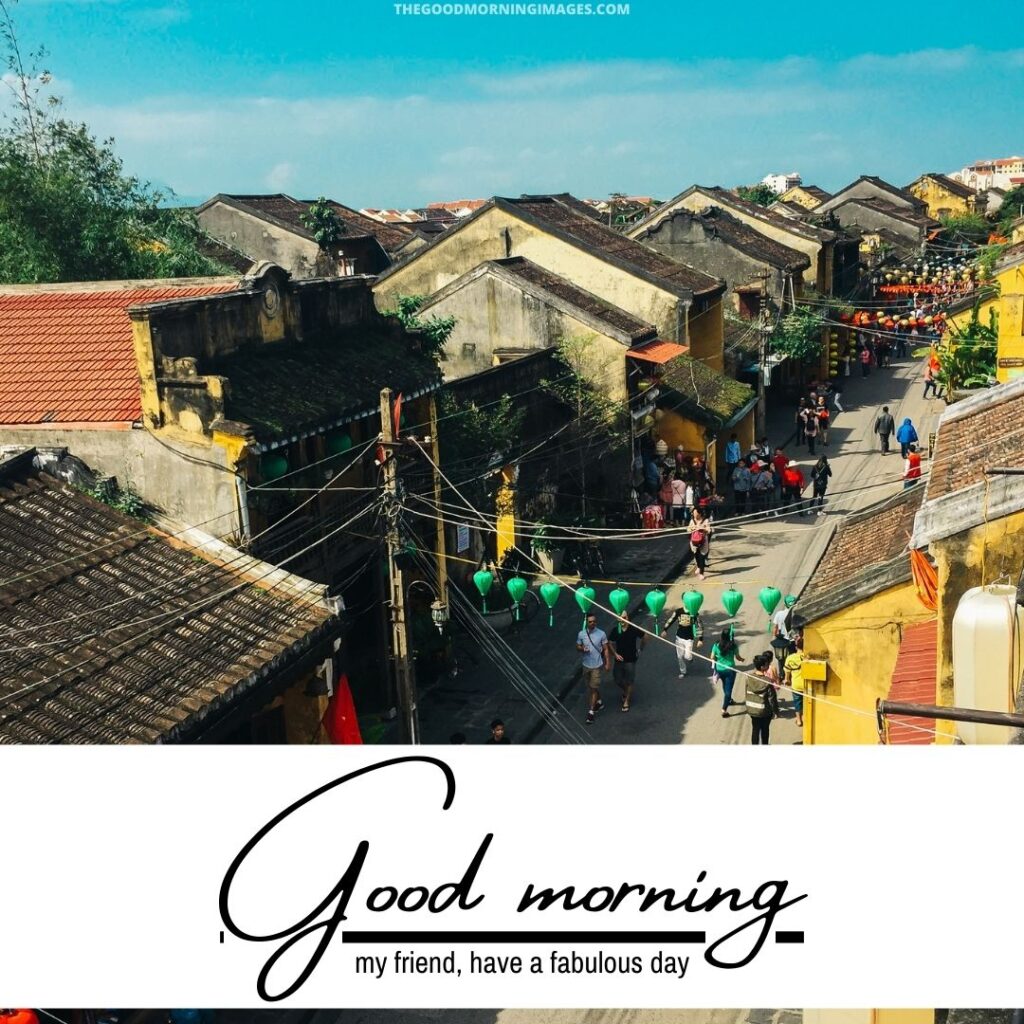 good morning village images