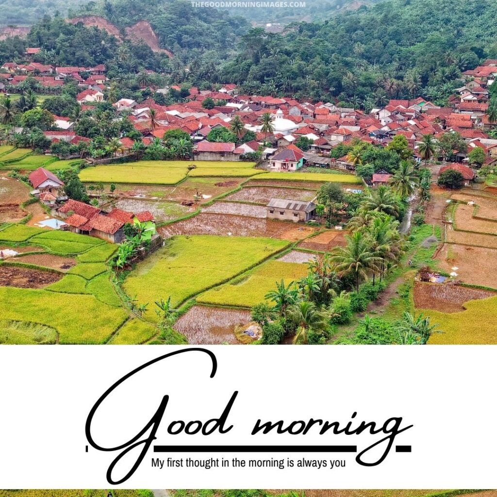 good morning village images