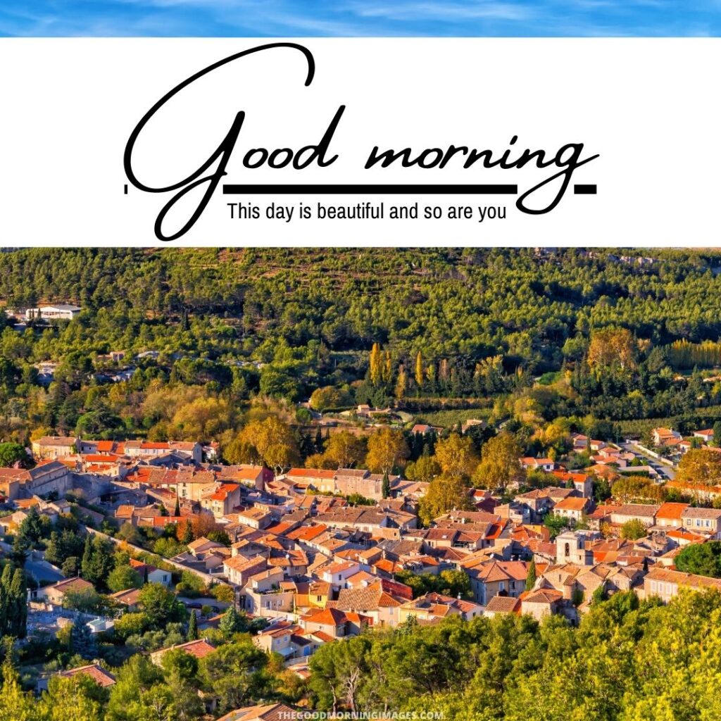 good morning village images