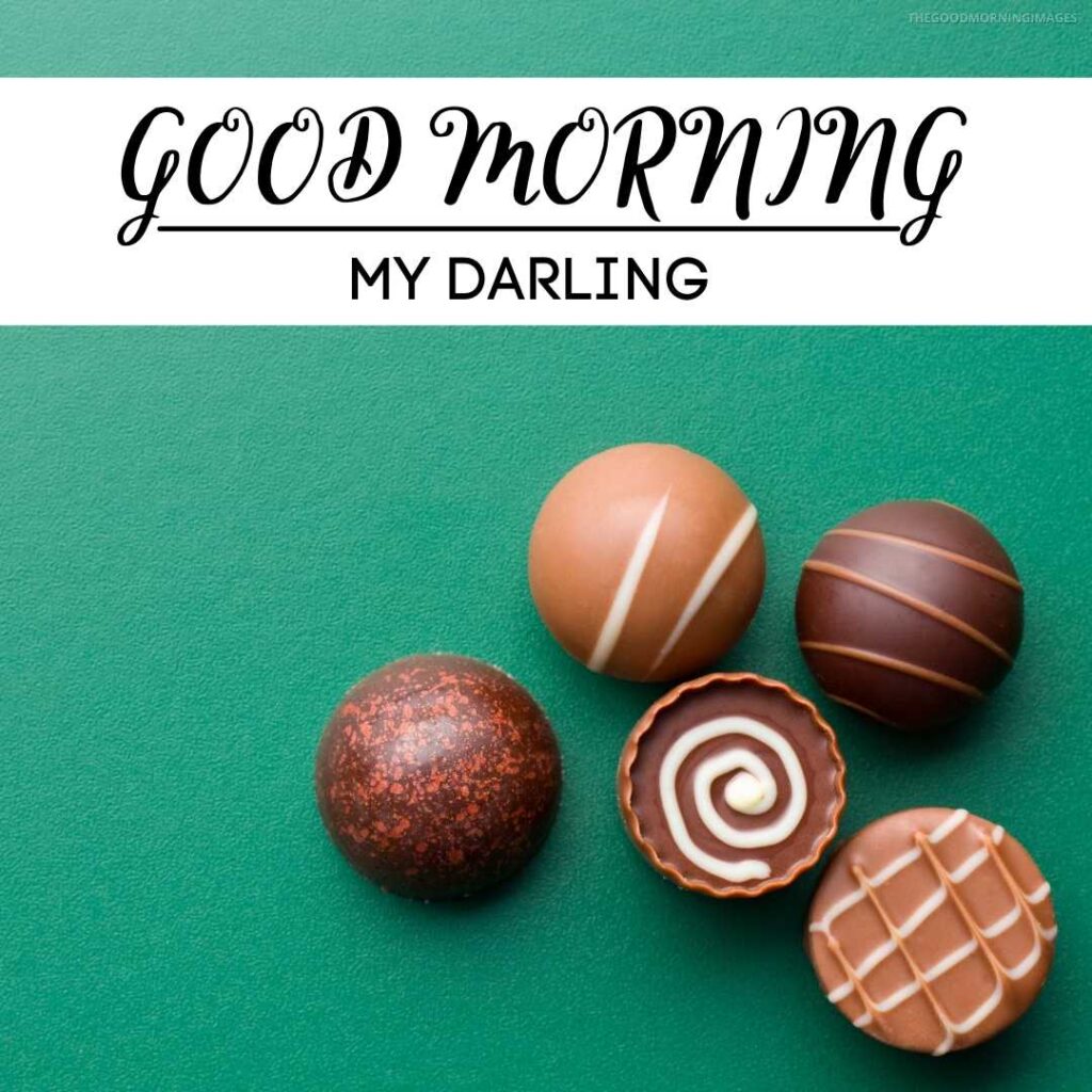 good morning images with sweet chocolate