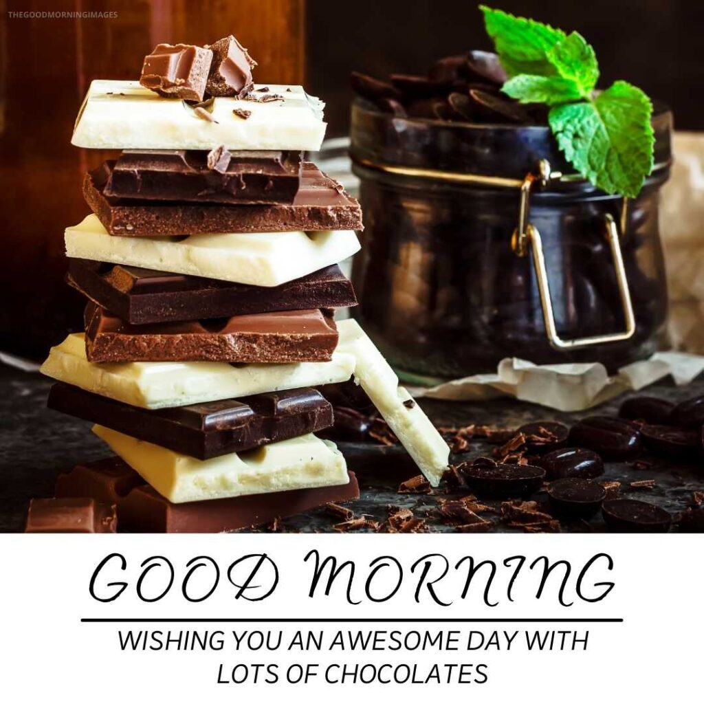 good morning chocolate images