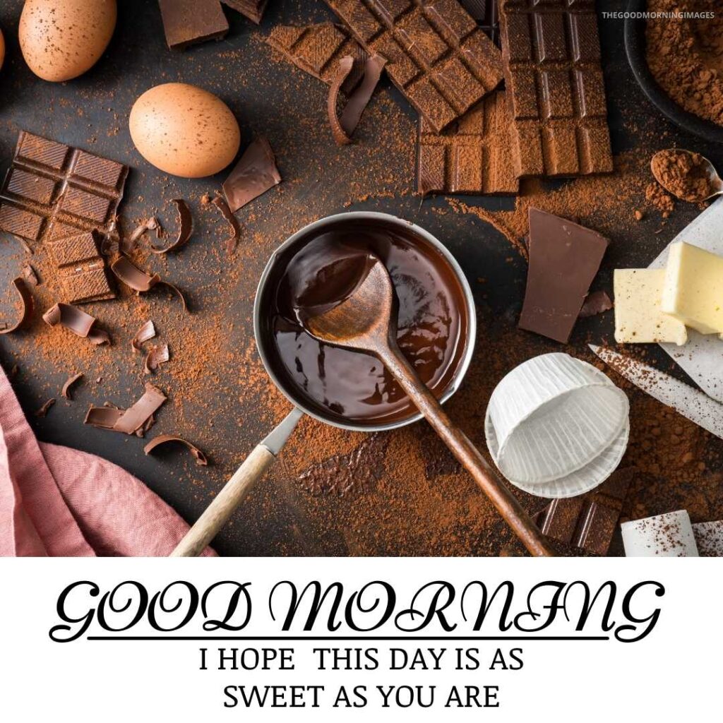 good morning chocolate creame images