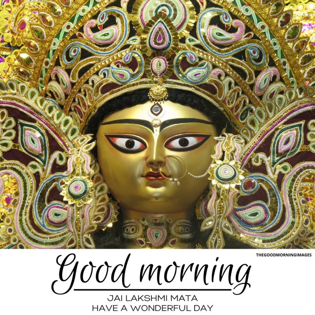 good-morning images with goddess lakshmi